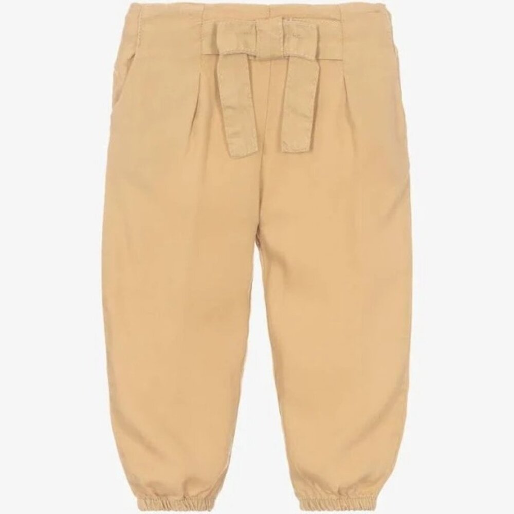 Mayoral Bow Flowy Pants Tencel Adjustable Waist NWT 36 Months